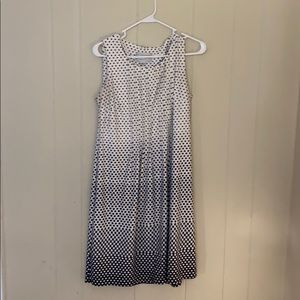 Polka dot ombré dress.